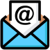 Email template icon representing a single reusable message